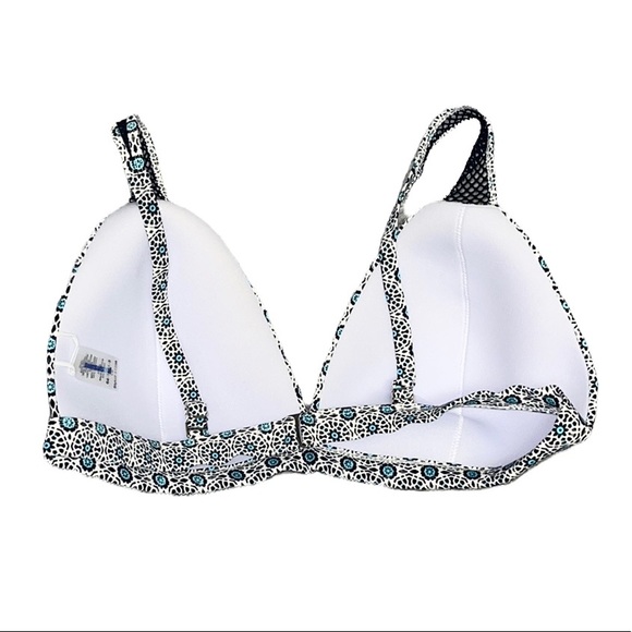 Swimsuits for All Bikini Top Swim Tie Dye Floral Mesh 18 New - Picture 2 of 4